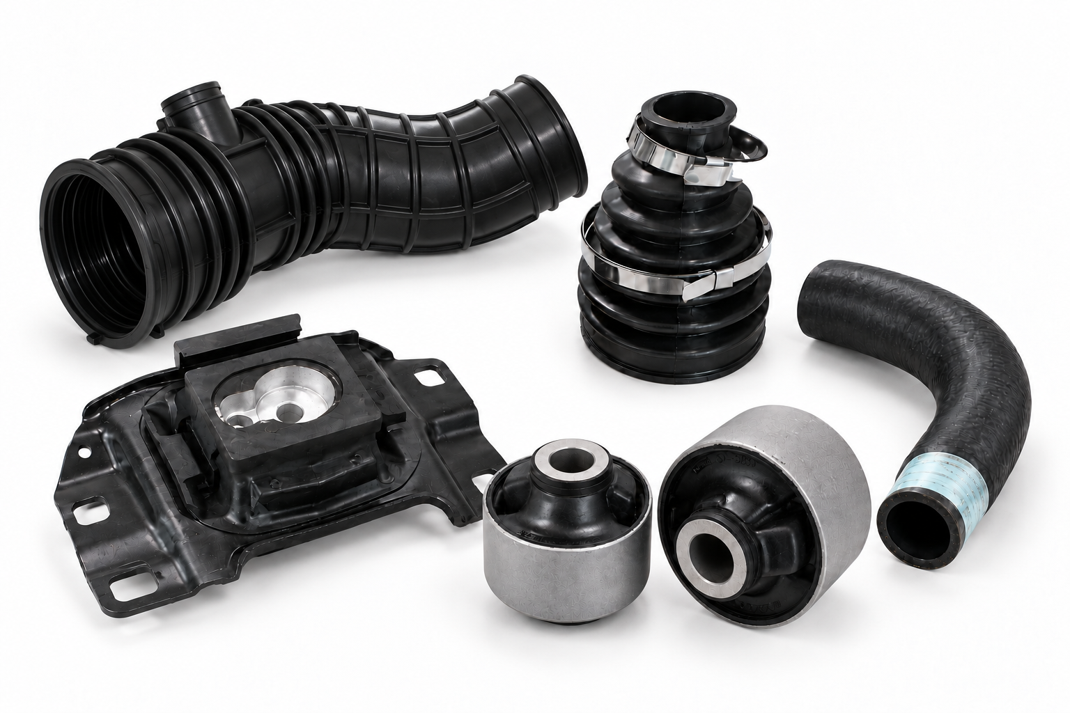 MAZATO engine mounting, rubber bushings, CV boot, radiator hose and air intake hose